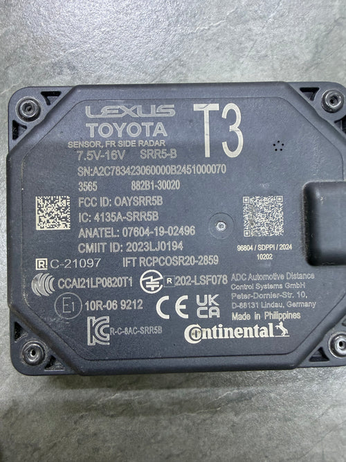 2024-2026 LEXUS TX350 500h 550h FRONT R. L BLIND SPOT RADAR BSM USED OEM 882B1-30020
